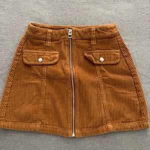 Bershka corduroy skirt